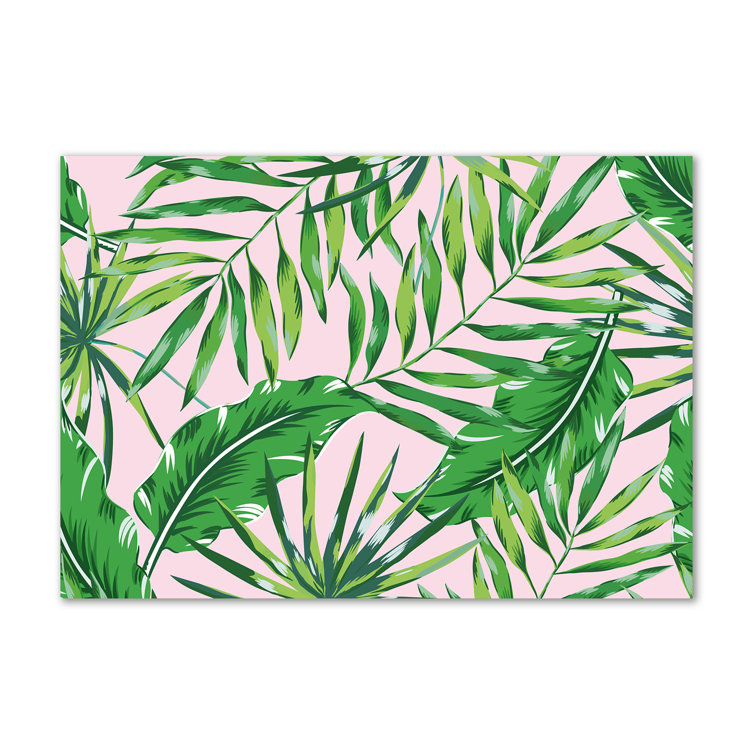 Bay Isle Home Tropical Leaves Wrapped Canvas Art Prints Wayfair.co.uk